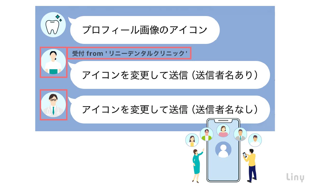 送信者アイコン