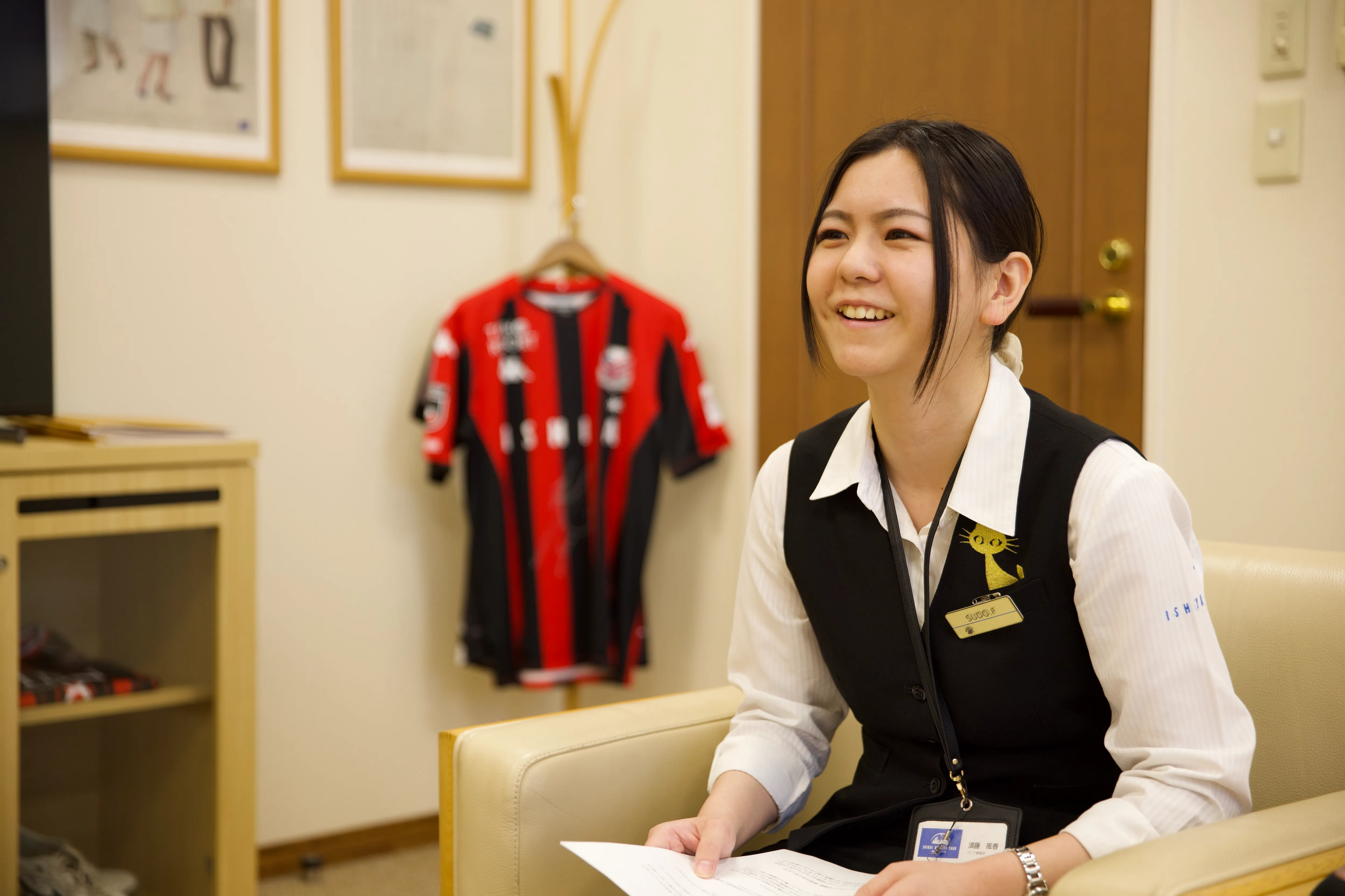 Linyのメリットを話す須藤様