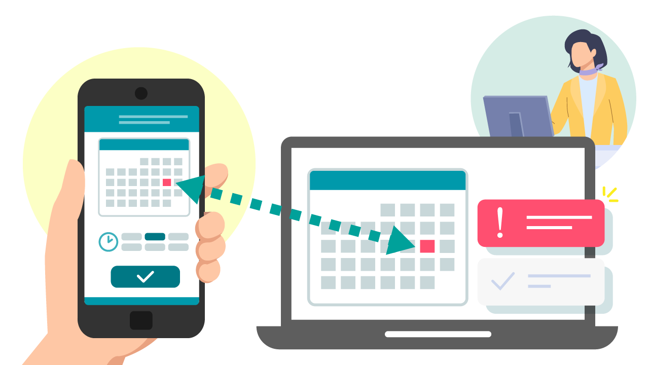 カレンダー予約で管理を効率化