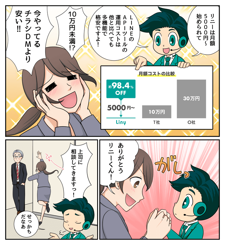 Liny漫画4ページ目